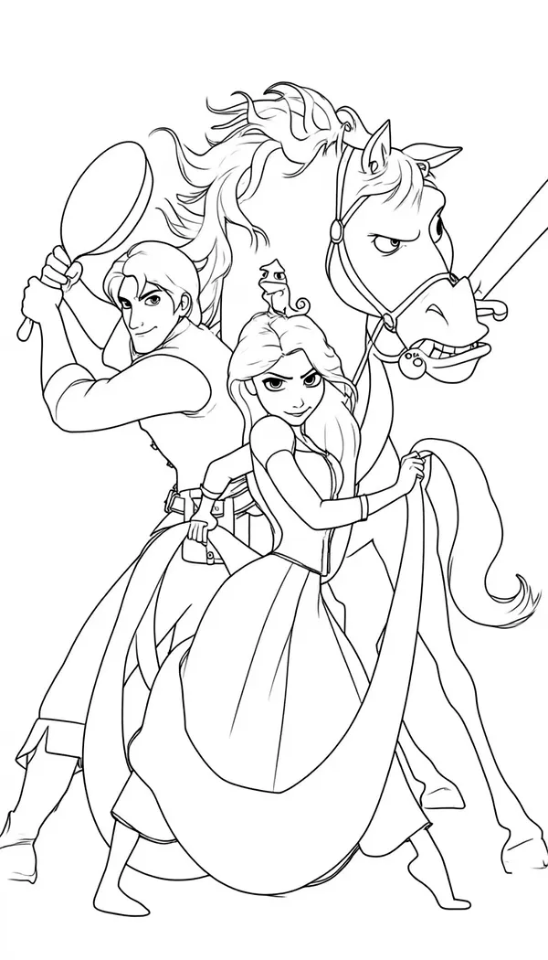 Frozen movie Photo Coloring Page