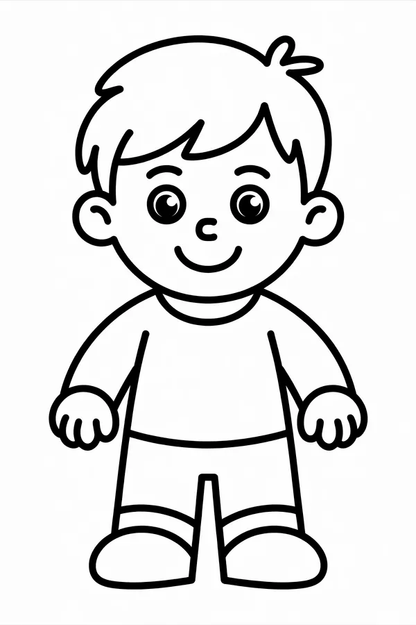 Boy Coloring Page