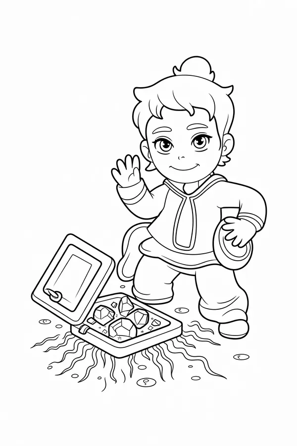 A Small Trapdoor In The Coloring Page