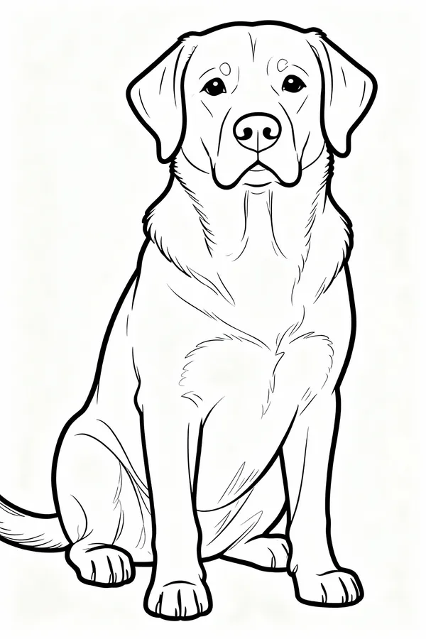 Dogtest Coloring Page