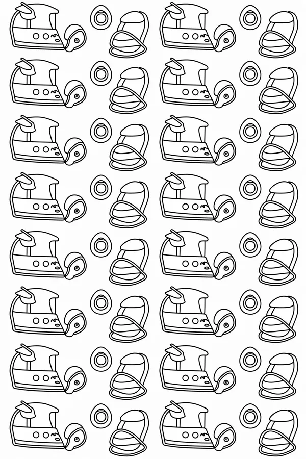 Summer Camp Pattern Page Coloring Page