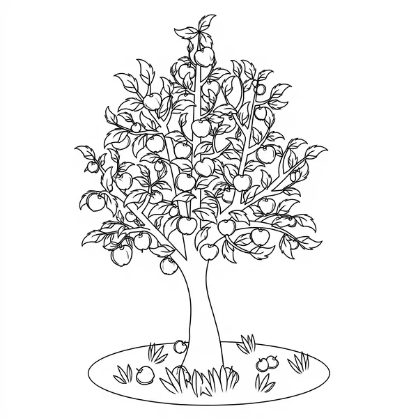 Tree Convert This Image Into A Coloring Page  Illustration by <a href="https://unsplash.com/@bel_media?utm_source=unspla