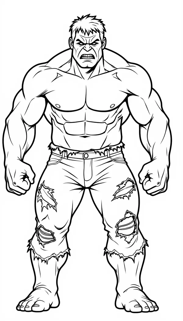 Hulk Photo Coloring Page