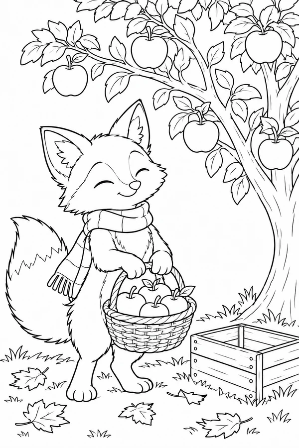 Fox at the Apple Harvest