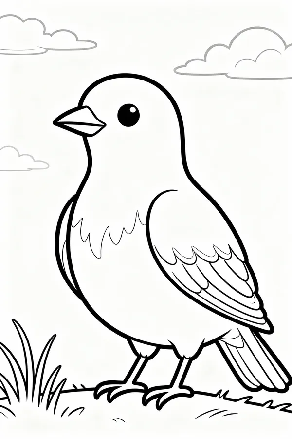 Bird Coloring Page