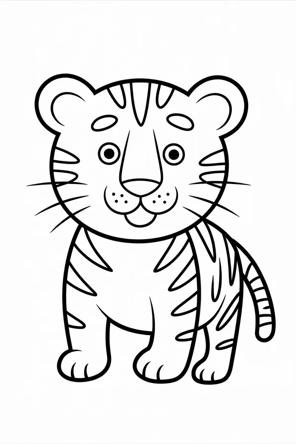 Tiger Coloring Page