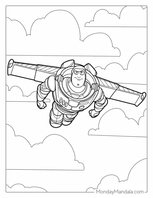 To Infinity And Beyond Coloring Page