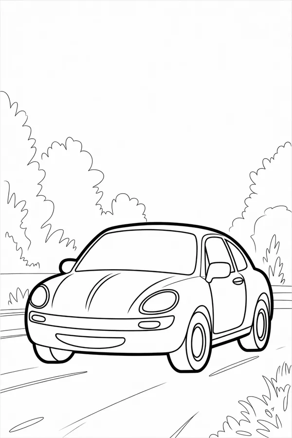 Car Coloring Page