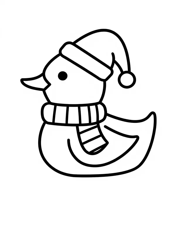 Duck Convert This Image Into A Coloring Page