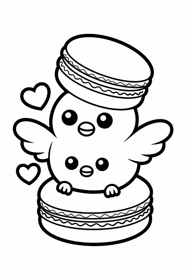 A Small Monster Made Of Coloring Page