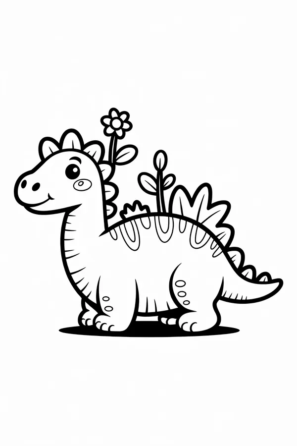 A Flower Pot Shaped Like Coloring Page