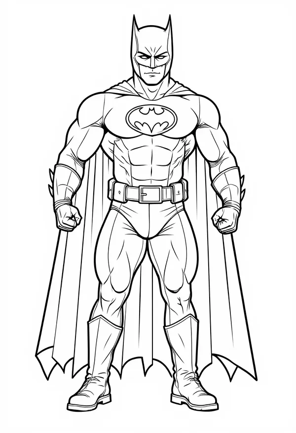 Batman Photo Coloring Page
