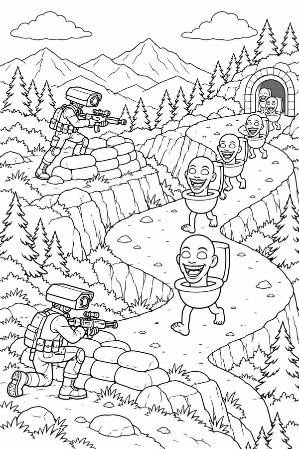 守住道路的两个弯道