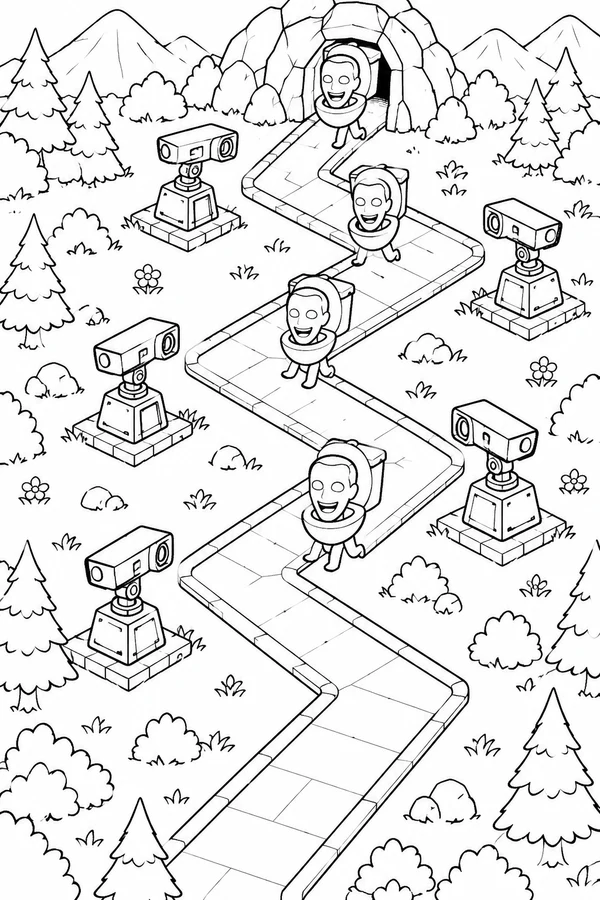 章节道路俯瞰图