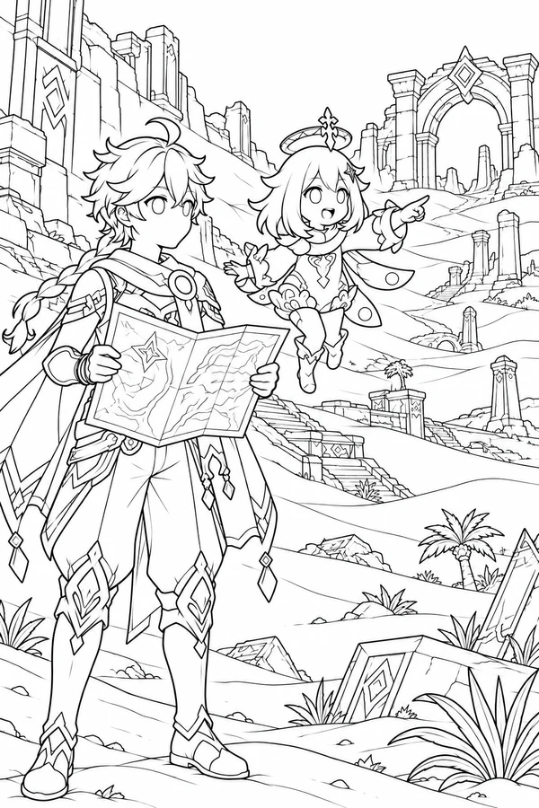 A Map at the Sumeru Ruins