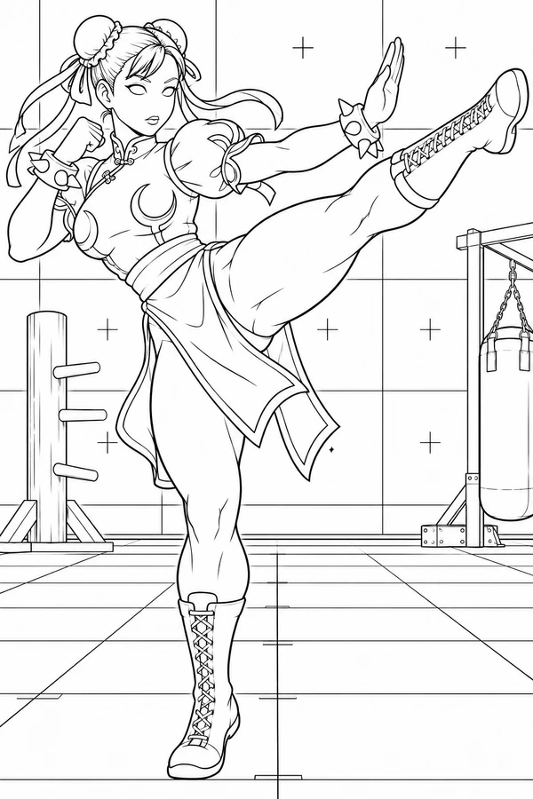 Chun-Li Practices Balance