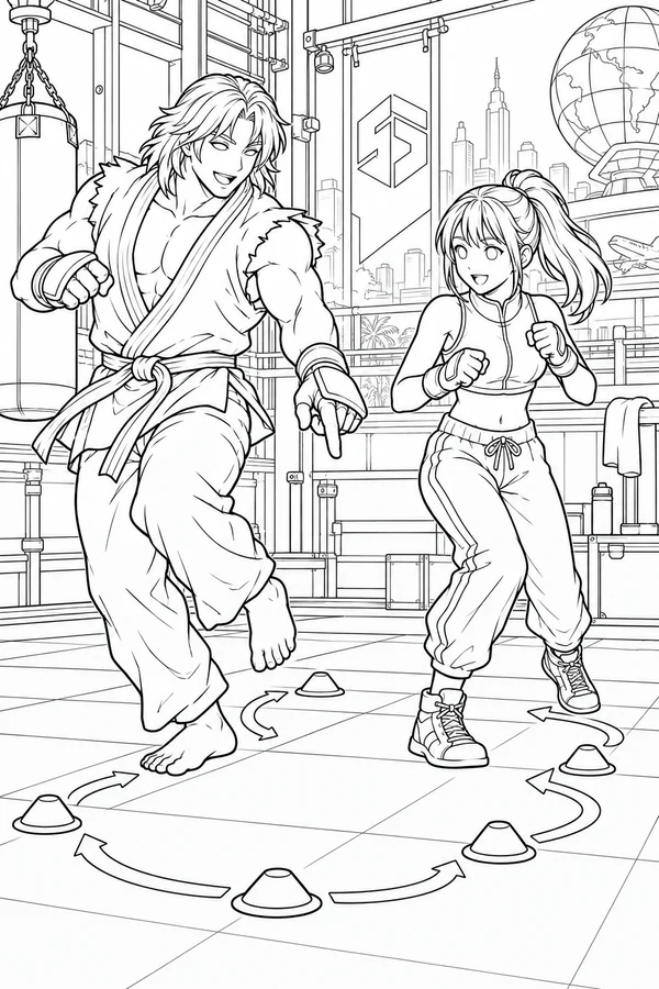 Ken Demonstrates Footwork